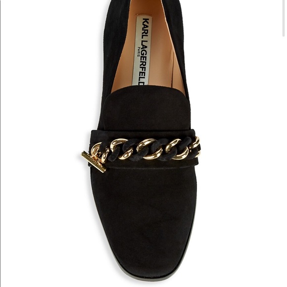 Karl lagerfeld Lynette suede chain loafers - Picture 4 of 5